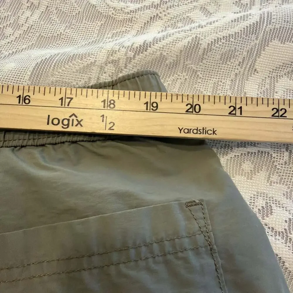 Mens Olive Green Drawstring Shorts XXL Lightweight Casual Elastic Waist W38-40”
